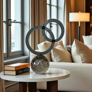 Eclipse Harmony Modern Crystal Sculpture