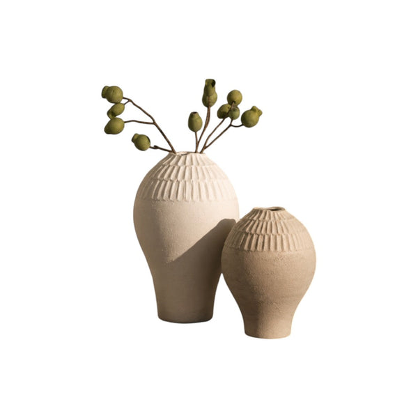 Minimalist Nordic White Ceramic Vases