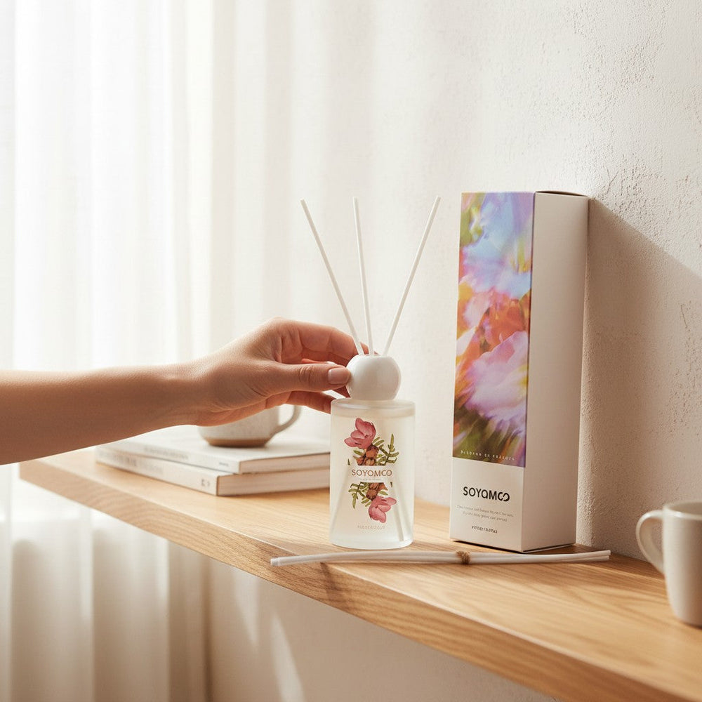 Soyamoo White Floral Reed Diffuser (200 ml)