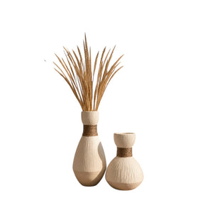 Handwoven Accent Ceramic Decor Vases