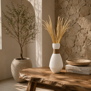 Handwoven Accent Ceramic Decor Vases