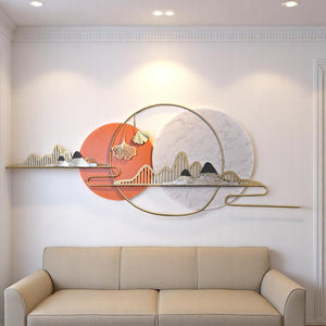 Metallic  Horizon – Wall Motive