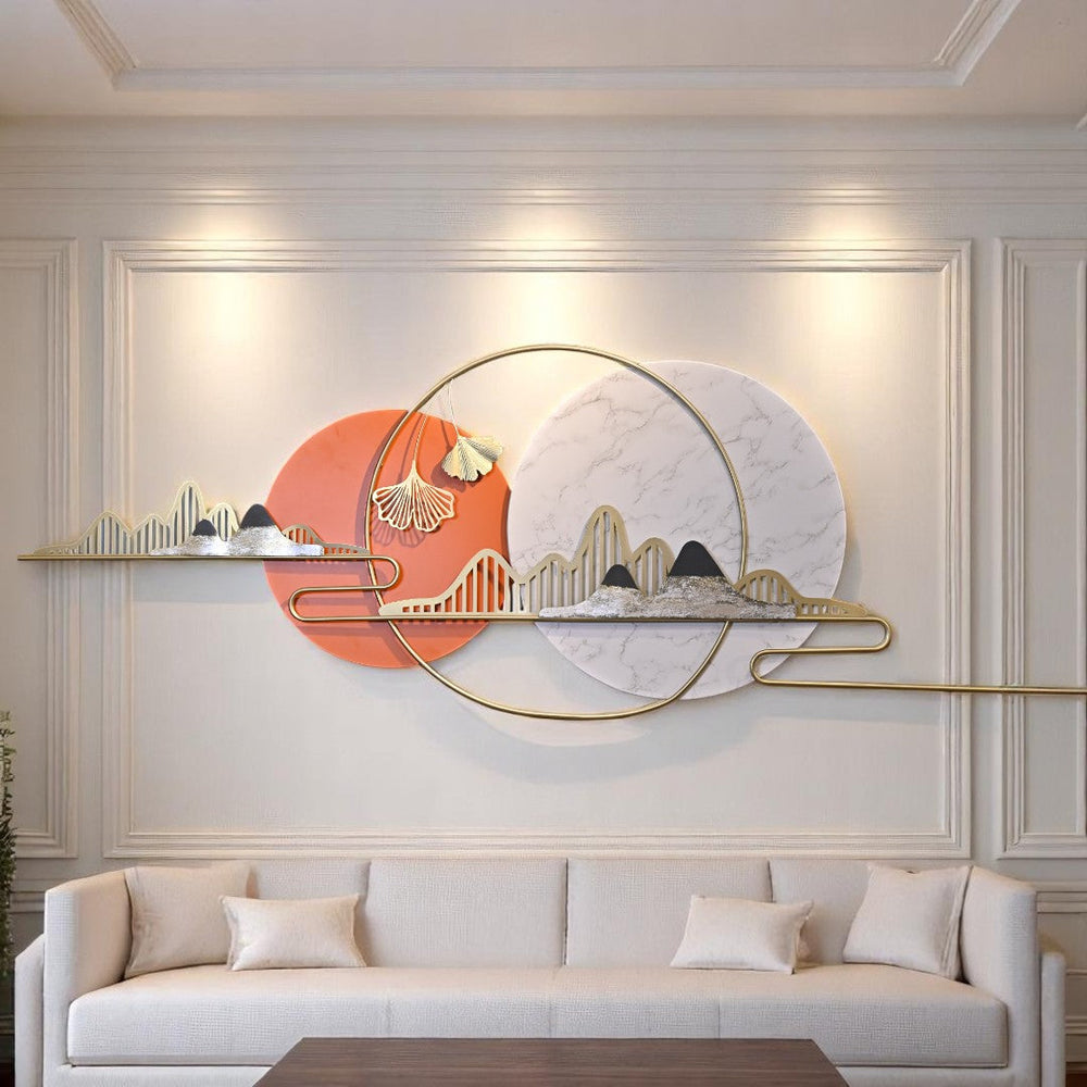 Metallic  Horizon – Wall Motive