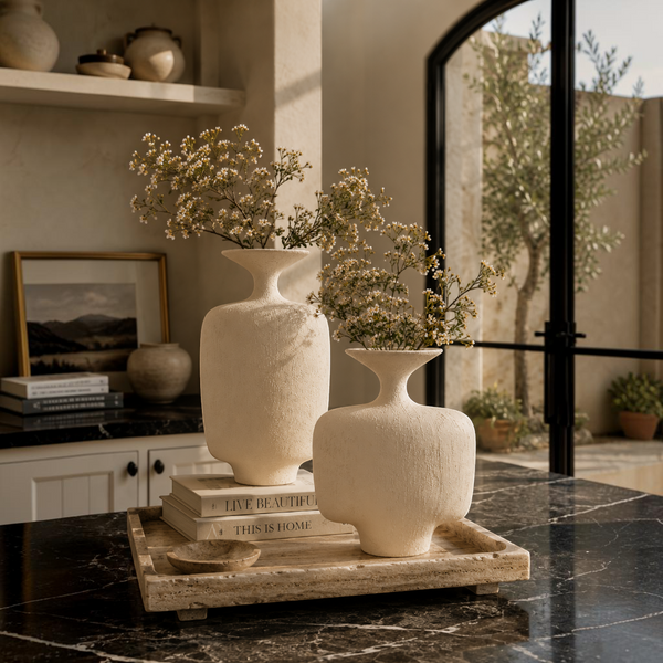 Contemporary Geometric Ceramic Vases