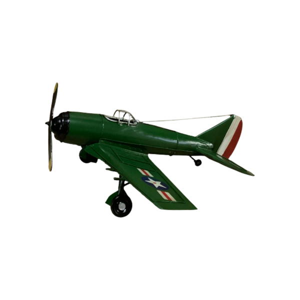 Vintage Green Airplane Model