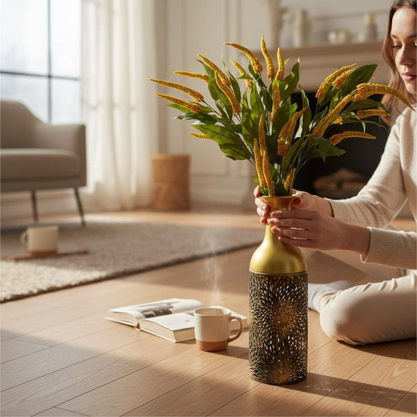 Elegant Heritage Flower Arrangement (3 Sticks in Vase)