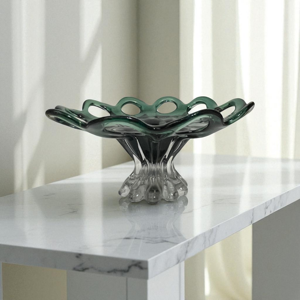 Emerald Green Glass Bowl
