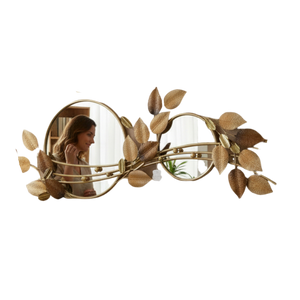 Luminara Decorative Metallic Wall Mirror Motive