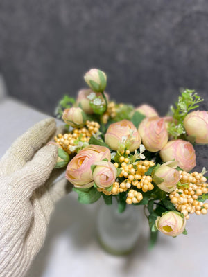 Elegant Golden Yellow Artificial Blossom Flower (Single Bunch)