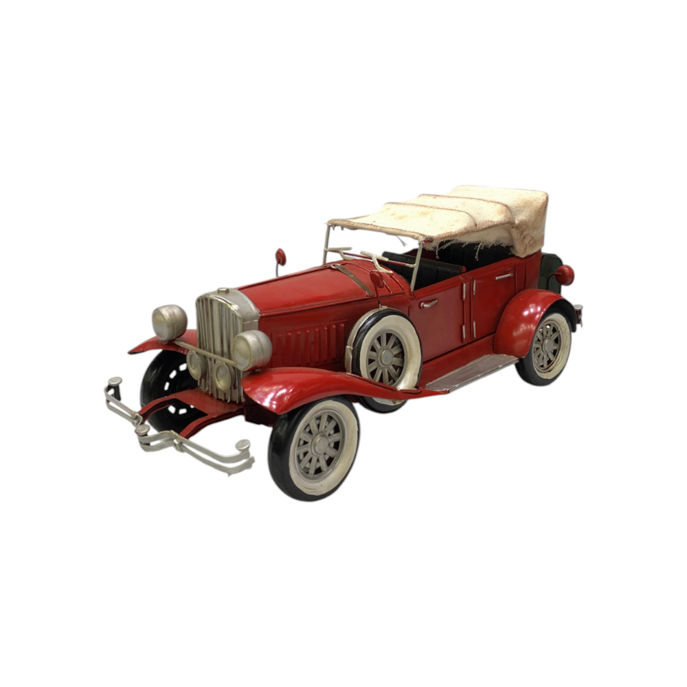Metallic Vintage Convertible Car Model