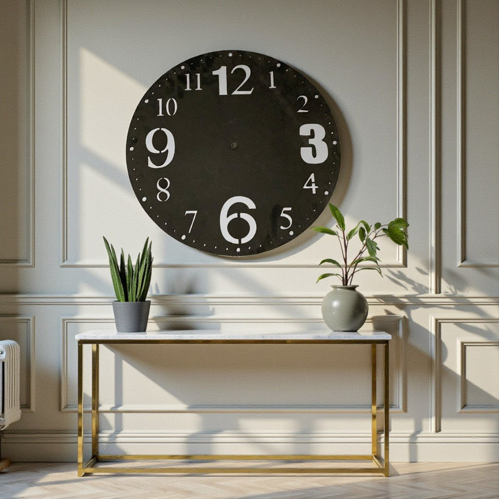 Metallic Nova Roman Wall Clock