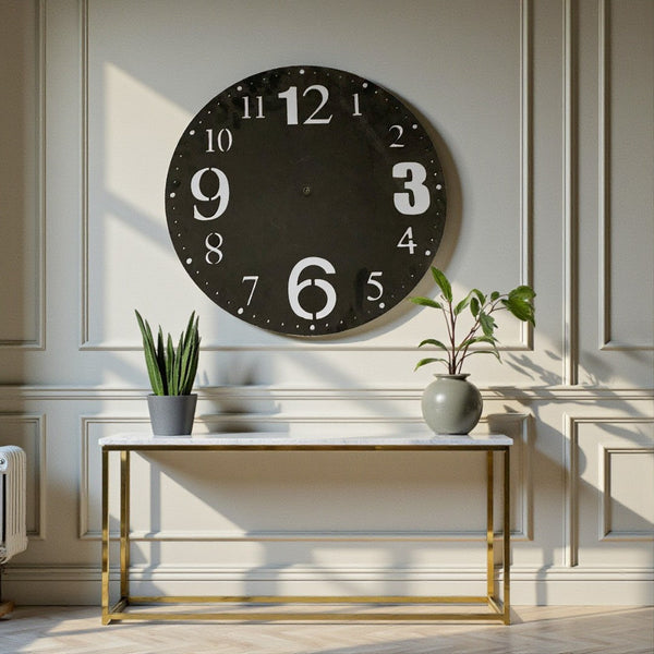 Metallic Nova Roman Wall Clock