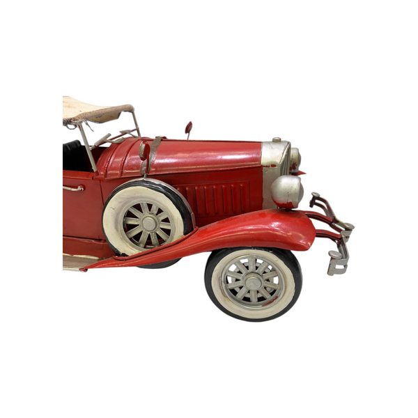 Metallic Vintage Convertible Car Model