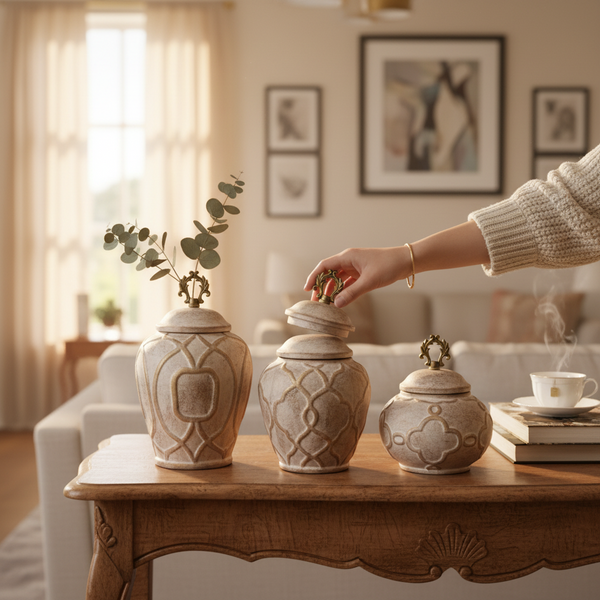 Luxe Bloom Contemporary Candy Jar Set