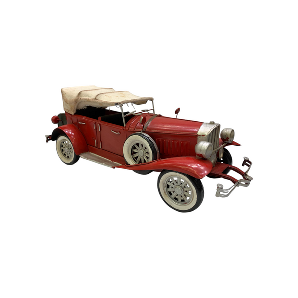 Metallic Vintage Convertible Car Model