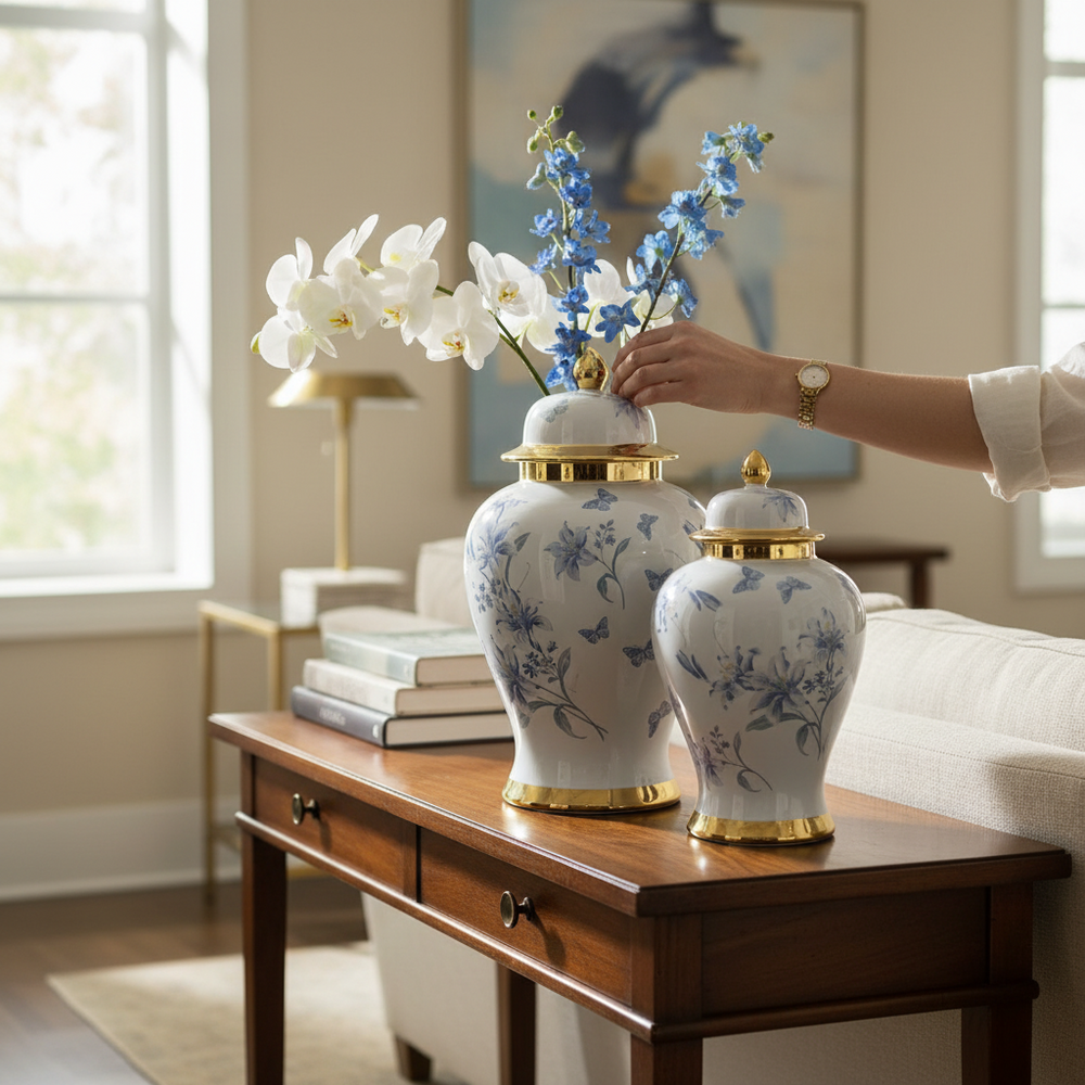 Modern Royal Accent Table Urns