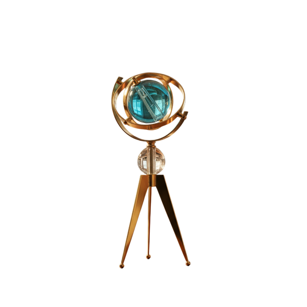 Harmony Bloom Crystal Globe Sculpture