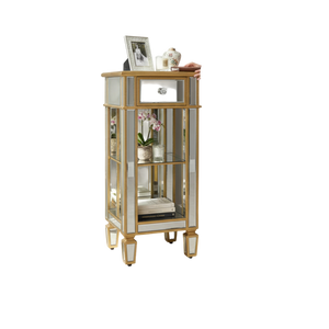 Imperial Glow Mirrored Accent Side Table