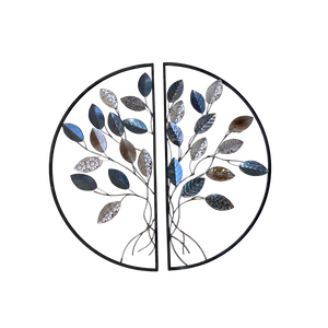 Eternal Bloom Metal Leaf Wall Sculpture