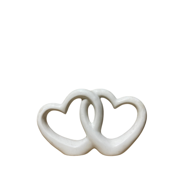 Eternal Love Double Heart Sculpture