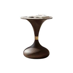 Modern Metallic Marble Top Side Coffee Table
