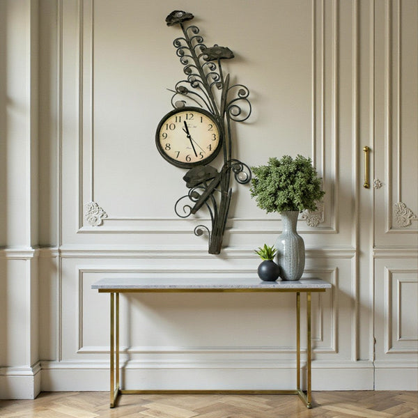 SteelSphere Classic Roman Clock