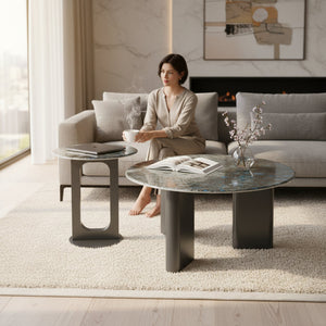 Elegant High-Quality Designer Centre Table with Side Table Set