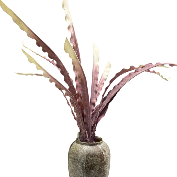 Soft Pink Artificial Blossom Flowers in Modern Vase (1 Stick in Vase)
