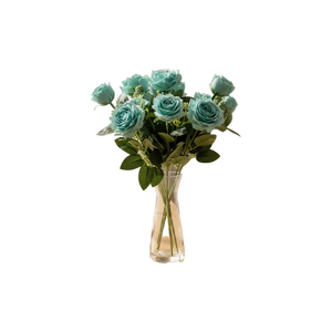 Sky Blue Blossom Decorative Flowers (1 Bunch in Vase)