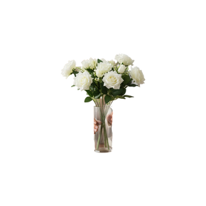 Luxury Burgundy Artificial Blossom Flower (1 Stick in Vase)