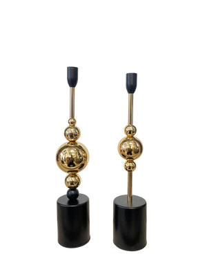 Elysian Gold Candle Stand Pair