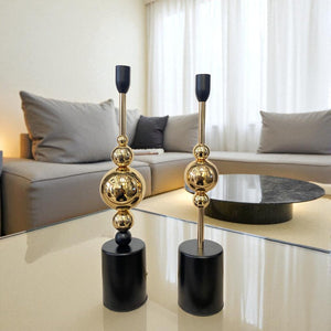 Elysian Gold Candle Stand Pair