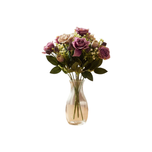 Purplish Floral Elegance Props (1 Bunch in Vase)