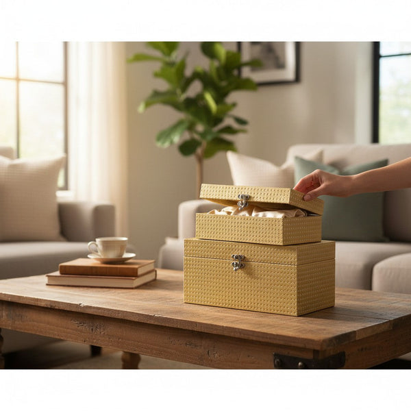Sapphire Elegance Jewellery Trunk Set