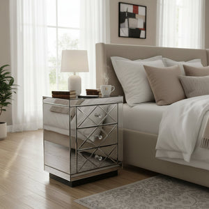 Celeste Luxe Reflective Side Table