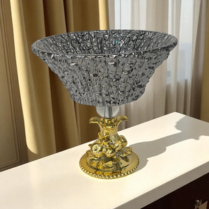 Pair of Cut-Glass Murano Bowls