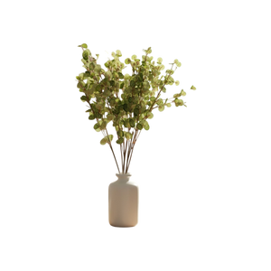 Artificial Jade Green Flowers (2 Bunches in Vase)