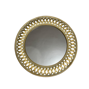 Opulent Brass Sun Circle Mirror
