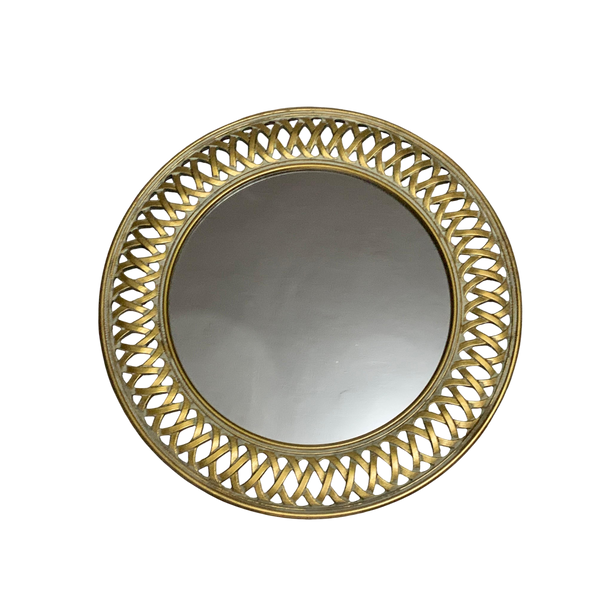 Opulent Brass Sun Circle Mirror