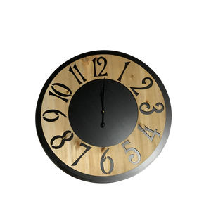 Heritage Wood Circle Roman Clock