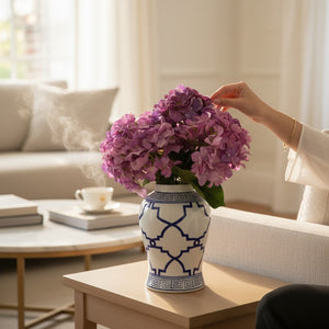 Deep Magenta Floral Sticks (2 Sticks in Vase)