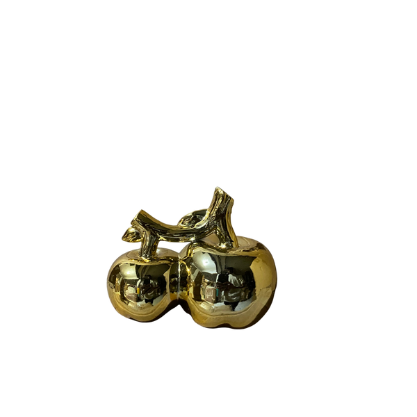 Golden Orchard Ceramic Apple