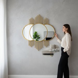 Luxe Bewitching Floral Veil Wall Mirror