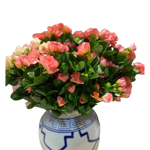 Soft Baby Pink Artificial Blossom Flower (2 Bunches in Vase)