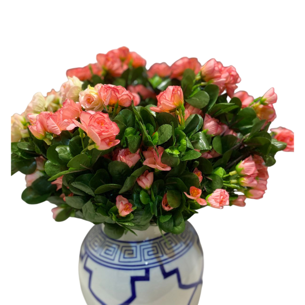 Soft Baby Pink Artificial Blossom Flower (2 Bunches in Vase)