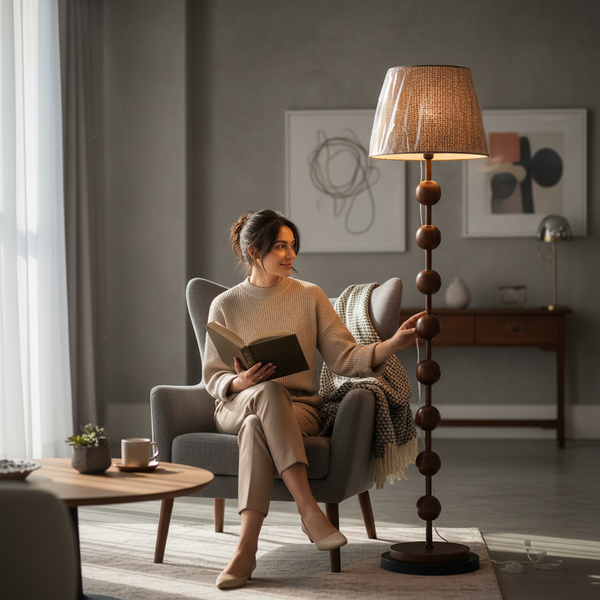 Lum Modern Metallic Floor Lamp