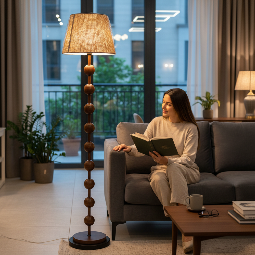 Lum Modern Metallic Floor Lamp