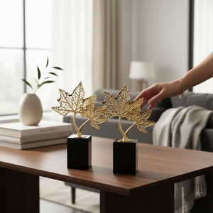 Contemporary Metallic Table Décor Accent