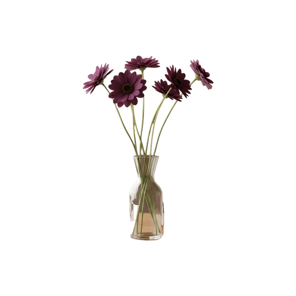 Elegant Garden Touch Artificial Floral Decor (4 Sticks in Vase)