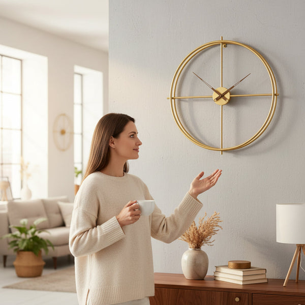Imperial Luxe Metallic Wall Timepiece